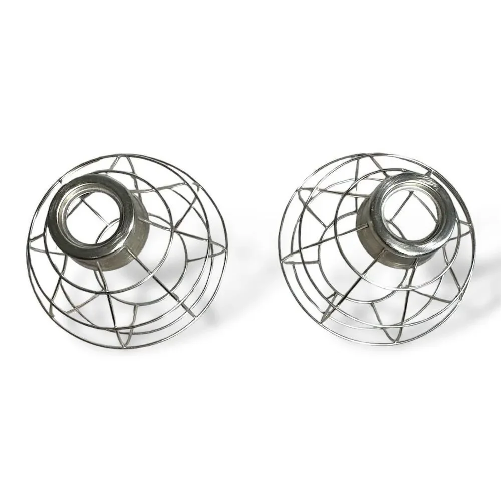 Style Selections Ravensport Silver Cage Pendant Light‎ Shade Industrial Set of 2